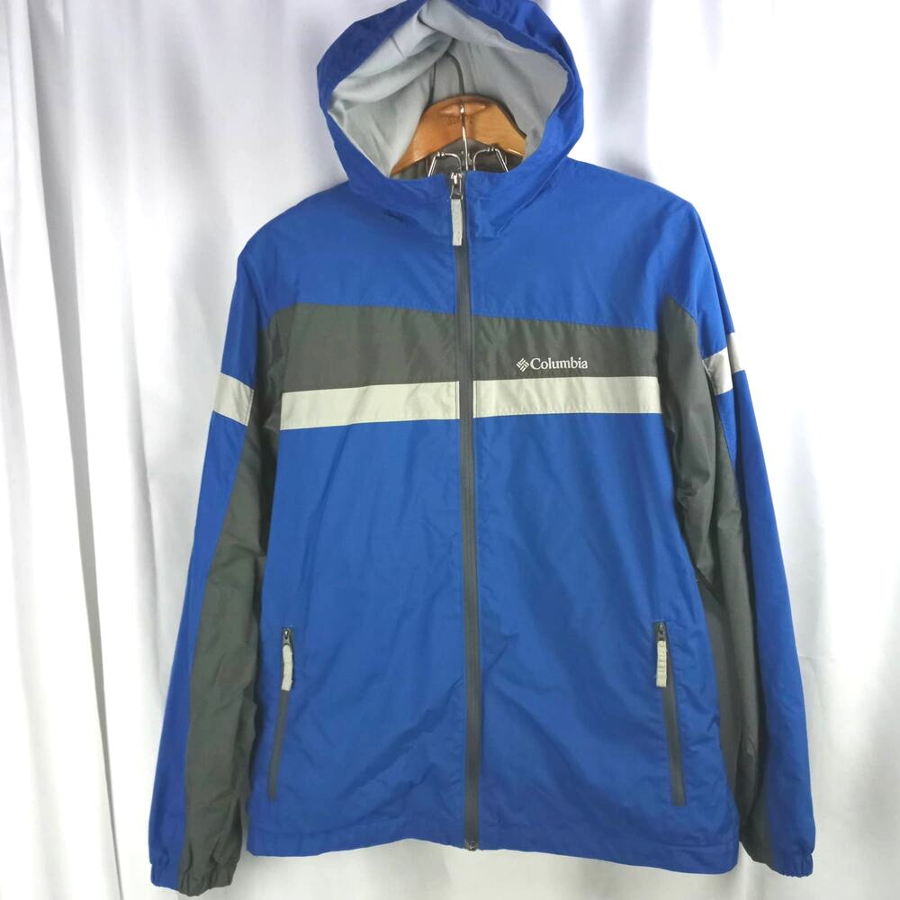 COLUMBIA Youth Hooded Windbreaker Size 18/20  Gorpcore Utility Spring Fall